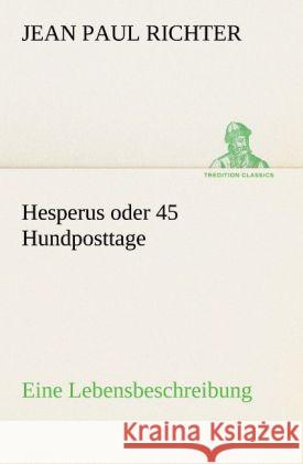 Hesperus oder 45 Hundposttage Jean Paul 9783842470309 TREDITION CLASSICS - książka