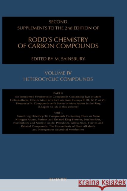 Heter Compound Ssrcciv K(pt)LH Sainsbury 9780444829825 Elsevier Science & Technology - książka