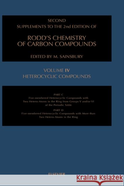Heterocy Compound Ssrccivc/D H Sainsbury 9780444828705 Elsevier Science & Technology - książka