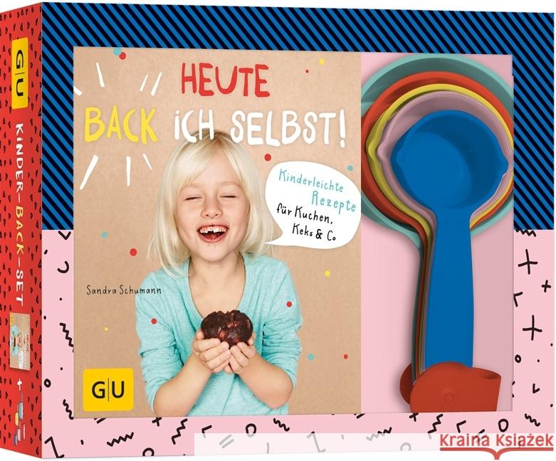 Heute back' ich selbst!, m. Farbbechern : Kinderleichte Rezepte für Kuchen, Keks & Co.. Kinder-Back-Set Schumann, Sandra 9783833862717 Gräfe & Unzer - książka