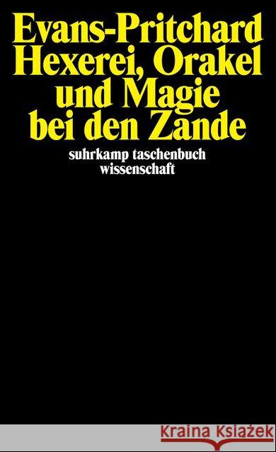 Hexerei, Orakel und Magie bei den Zande Evans-Pritchard, Edward E. 9783518283219 Suhrkamp - książka