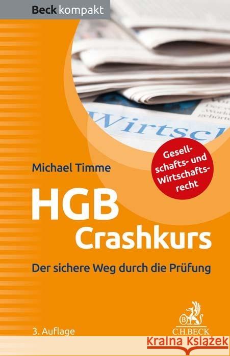 HGB Crashkurs Timme, Michael 9783406773846 Beck Juristischer Verlag - książka