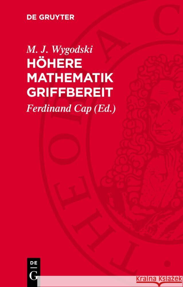Höhere Mathematik griffbereit M. J. Wygodski 9783112767320 De Gruyter (JL) - książka