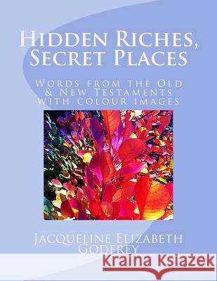 Hidden Riches, Secret Places: Words from the Old & New Testaments, with colour images Godfrey, Jacqueline Elizabeth 9781533624000 Createspace Independent Publishing Platform - książka