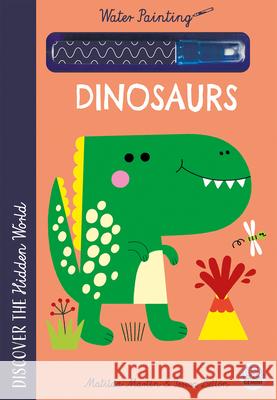 Hidden World - Water Painting Dinosaurs Matilda Martin 9781836161424 Gemini Children's - książka