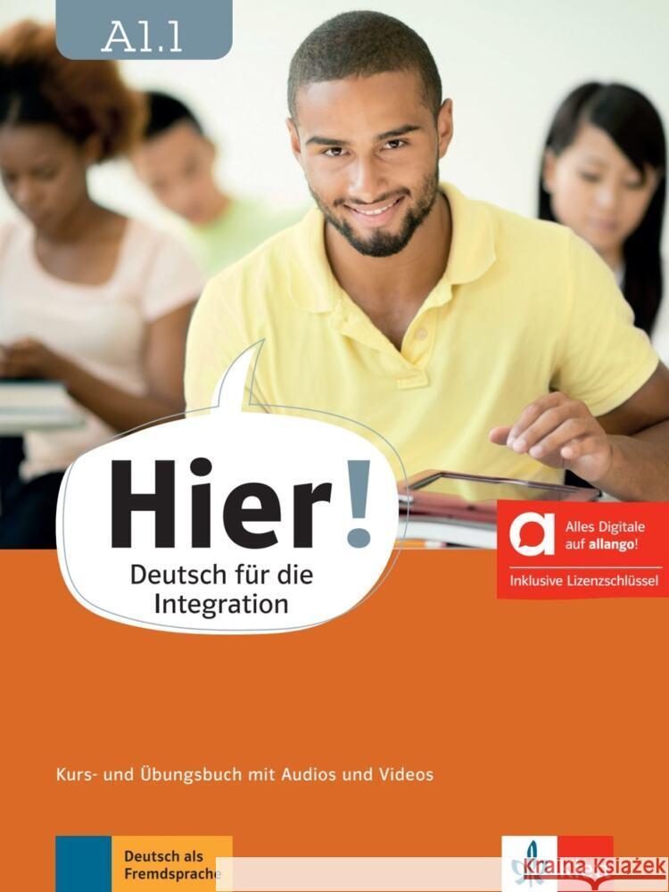 Hier! A1.1 - Hybride Ausgabe allango, m. 1 Beilage  9783126730006 Klett Sprachen - książka