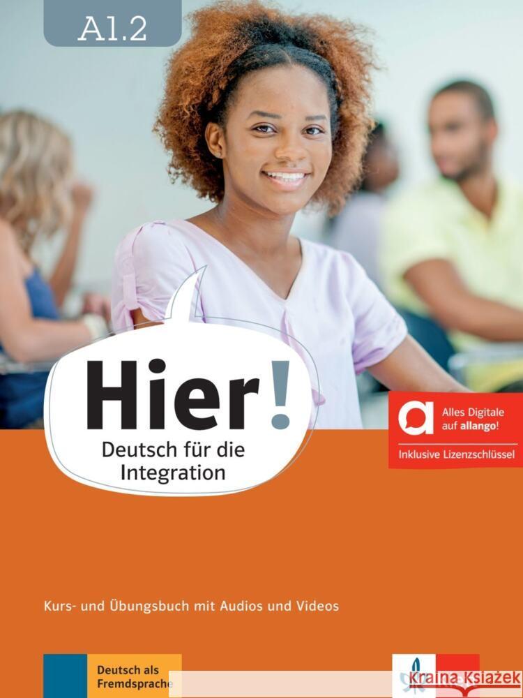 Hier! A1.2 - Hybride Ausgabe allango, m. 1 Beilage  9783126730013 Klett Sprachen - książka