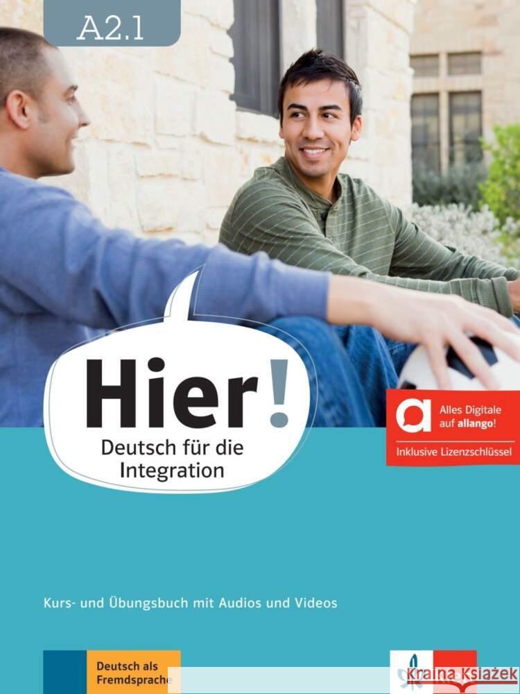 Hier! A2.1 - Hybride Ausgabe allango, m. 1 Beilage  9783126730020 Klett Sprachen - książka
