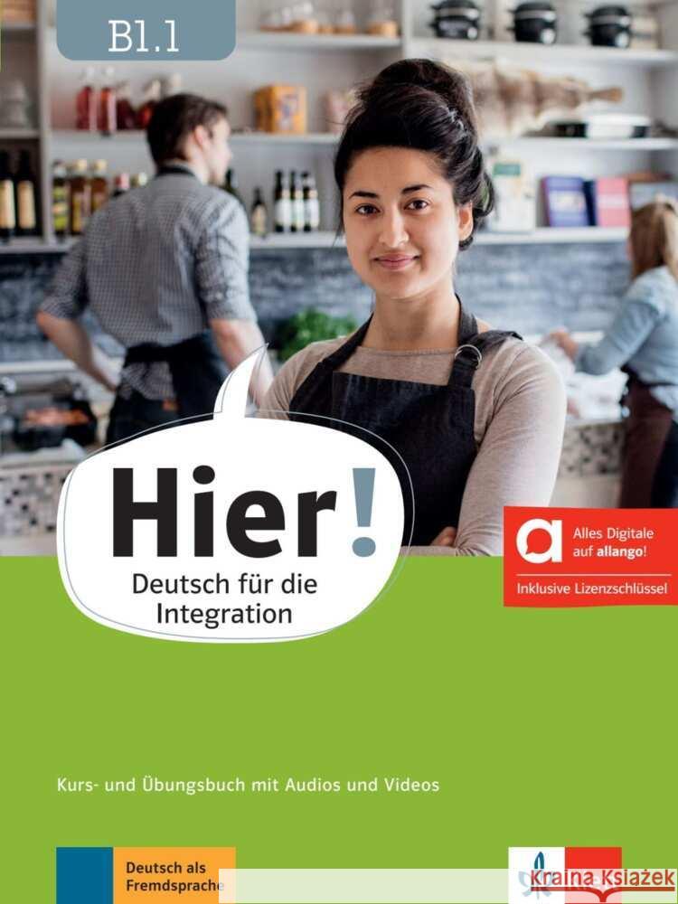 Hier! B1.1 - Hybride Ausgabe allango, m. 1 Beilage  9783126730044 Klett Sprachen - książka