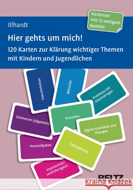 Hier geht's um mich!, 120 Karten : 120 Karten zur Klärung wichtiger Themen mit Kindern und Jugendlichen Illhardt, Arnold 4019172100094 Beltz - książka