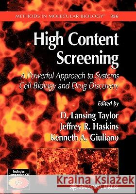 High Content Screening D. Lansing Taylor 9781617377464 Springer - książka