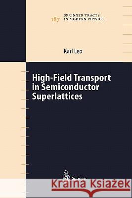 High-Field Transport in Semiconductor Superlattices Karl Leo 9783642056130 Springer - książka