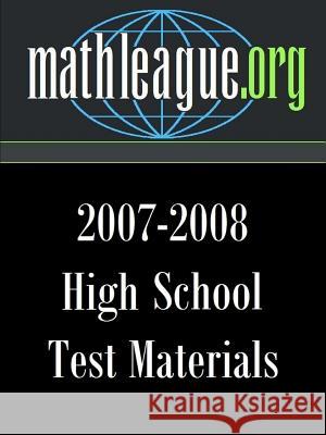 High School Test Materials 2007-2008 Tim Sanders 9781105038860 Lulu.com - książka