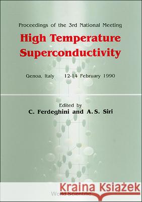 High Temperature Superconductivity, Proceedings of the Third National Meeting Ferdeghini, Carlo 9789810202026 World Scientific Publishing Co Pte Ltd - książka