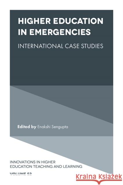 Higher Education in Emergencies  9781837973453 Emerald Publishing Limited - książka