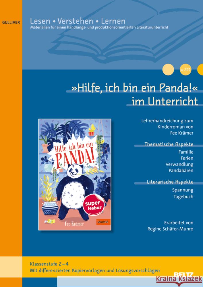 »Hilfe, ich bin ein Panda!« im Unterricht Schäfer-Munro, Regine, Schirmer, Anja 9783407824004 Beltz - książka