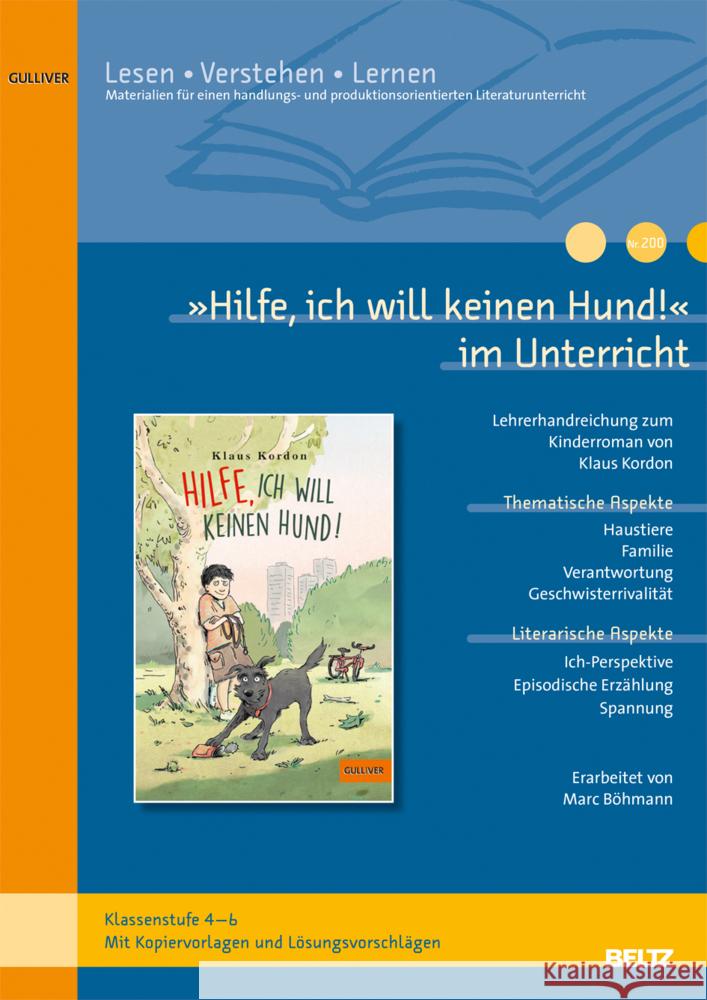 »Hilfe, ich will keinen Hund!« im Unterricht Schallmayer, Peter 9783407631978 Beltz - książka