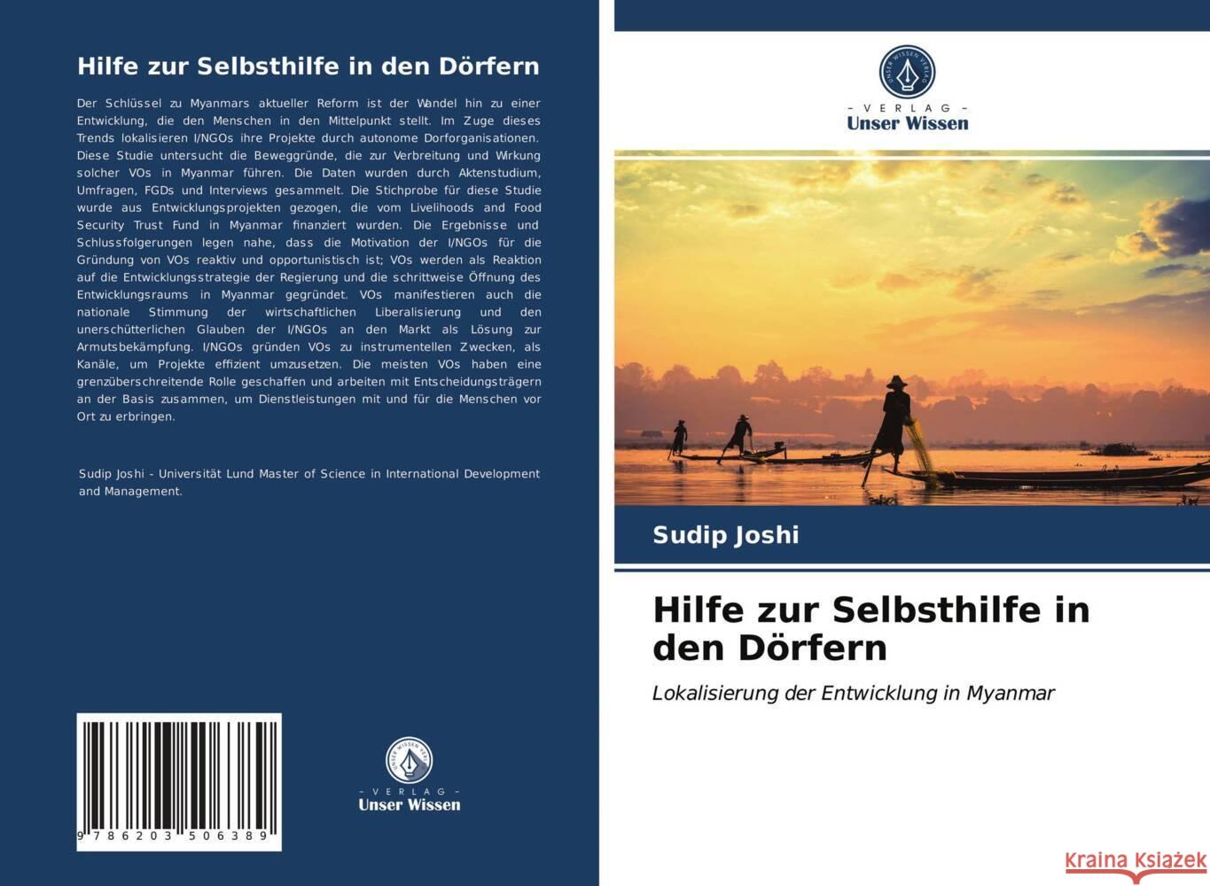 Hilfe zur Selbsthilfe in den Dörfern Joshi, Sudip 9786203506389 Verlag Unser Wissen - książka