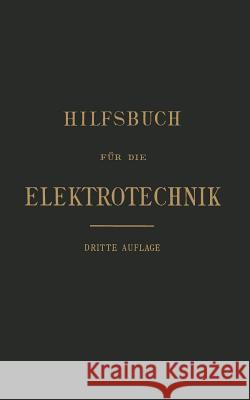 Hilfsbuch Für Die Elektrotechnik Grawinkel, Karl 9783662390290 Springer - książka