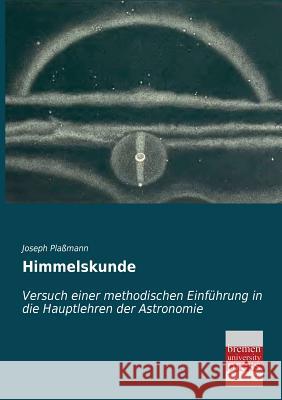 Himmelskunde Joseph Plassmann 9783955622800 Bremen University Press - książka