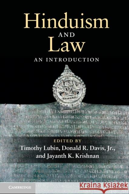 Hinduism and Law: An Introduction Lubin, Timothy 9780521716260  - książka