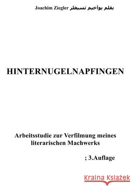 Hinternugelnapfingen Arbeitsstudie zur Verfilmung meines literarischen Machwerks; 2.Auflage Ziegler, Joachim 9783746793917 epubli - książka