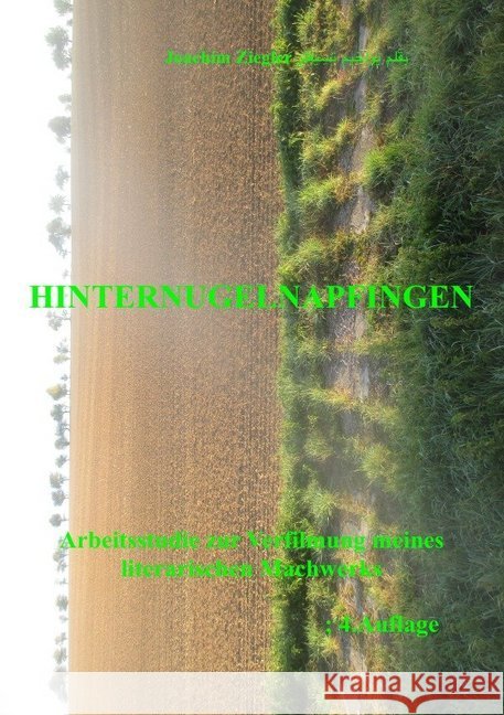 Hinternugelnapfingen Arbeitsstudie zur Verfilmung meines literarischen Machwerks; 3.Auflage Ziegler, Joachim 9783746799599 epubli - książka