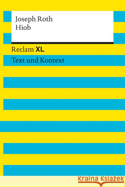 Hiob : Textausgabe mit Kommentar und Materialien Roth, Joseph 9783150191293 Reclam, Ditzingen - książka