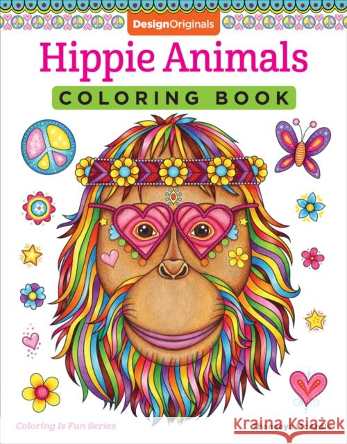 Hippie Animals Coloring Book Thaneeya McArdle 9781497202085 Design Originals - książka