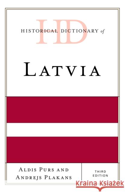 Historical Dictionary of Latvia Aldis Purs Andrejs Plakans 9781538102206 Rowman & Littlefield Publishers - książka