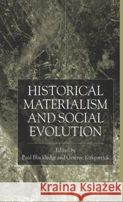 Historical Materialism and Social Evolution  9780333995624 PALGRAVE MACMILLAN - książka