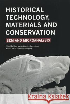 Historical Technology, Materials and Conservation: SEM and Microanalysis Nigel Meeks, Caroline Cartwright, Andrew Meek 9781904982654 Archetype Publications Ltd - książka