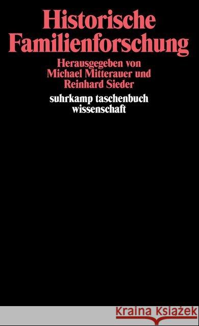 Historische Familienforschung  9783518279878 Suhrkamp - książka