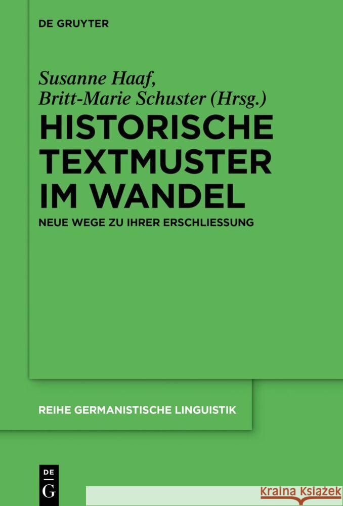 Historische Textmuster im Wandel  9783111086279 De Gruyter - książka