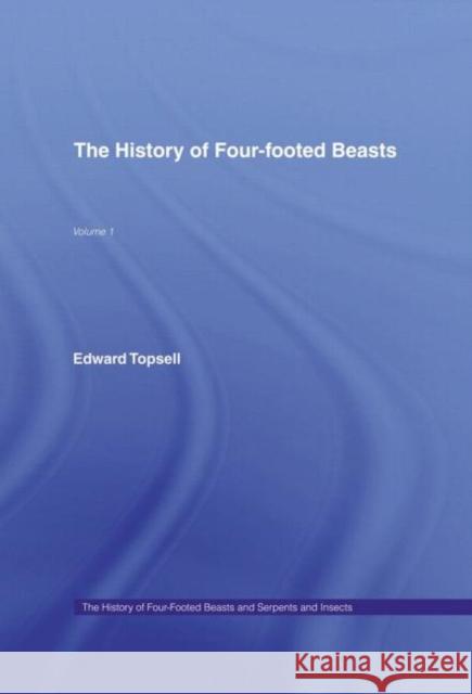 History of Four Footed Beasts  9780714615899 Routledge - książka