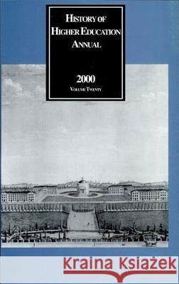 History of Higher Education Annual: 2000: 2000 Geiger, Roger L. 9781412805469 Transaction Publishers - książka