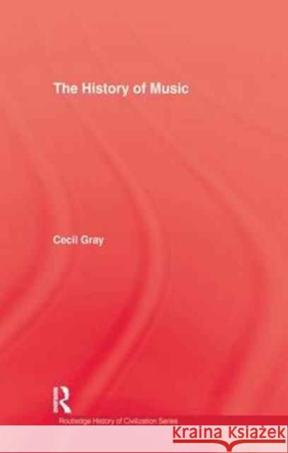 History of Music Cecil   9781138976146 Taylor and Francis - książka