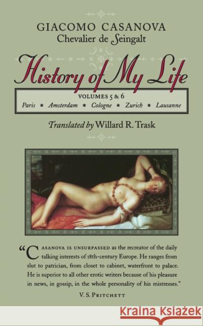 History of My Life Giacomo Casanova Willard R. Trask 9780801856648 Johns Hopkins University Press - książka