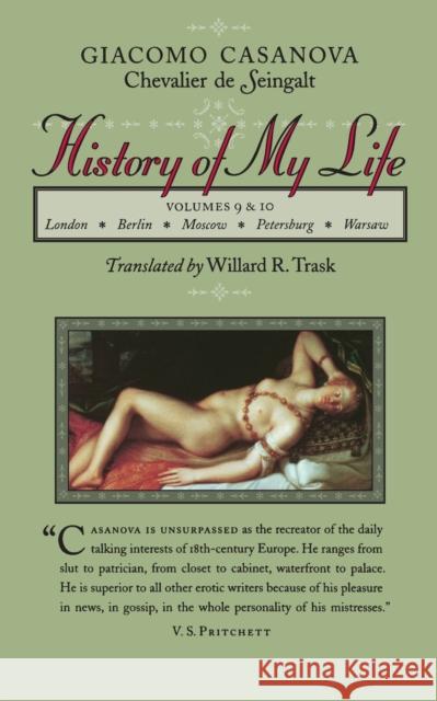 History of My Life Giacomo Casanova Willard R. Trask 9780801856662 Johns Hopkins University Press - książka