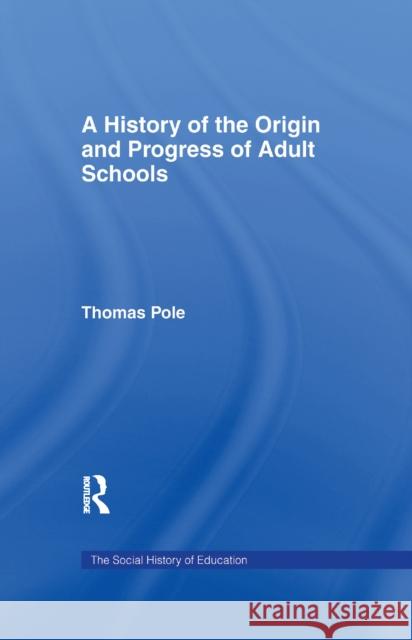 History of the Origin and P CB: Hist Origin Adult School  9781138971783 Taylor and Francis - książka