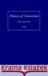 History of Universities: Volume XX/2 Feingold, Mordechai 9780199289288 Oxford University Press, USA