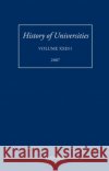 History of Universities, Volume XXII/1 Feingold, Mordechai 9780199227488 Oxford University Press, USA