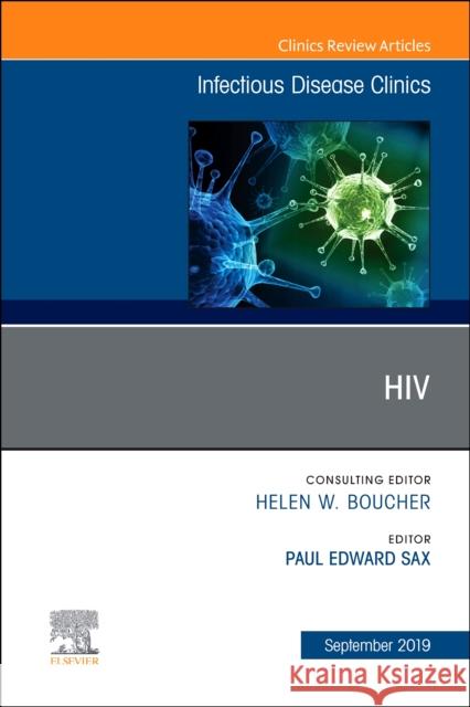 HIV, An Issue of Infectious Disease Clinics of North America  9780323682329 Elsevier - Health Sciences Division - książka