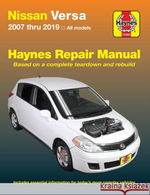 HM Nissan Versa 2007-2019 Haynes 9781620923740 Haynes Manuals - książka