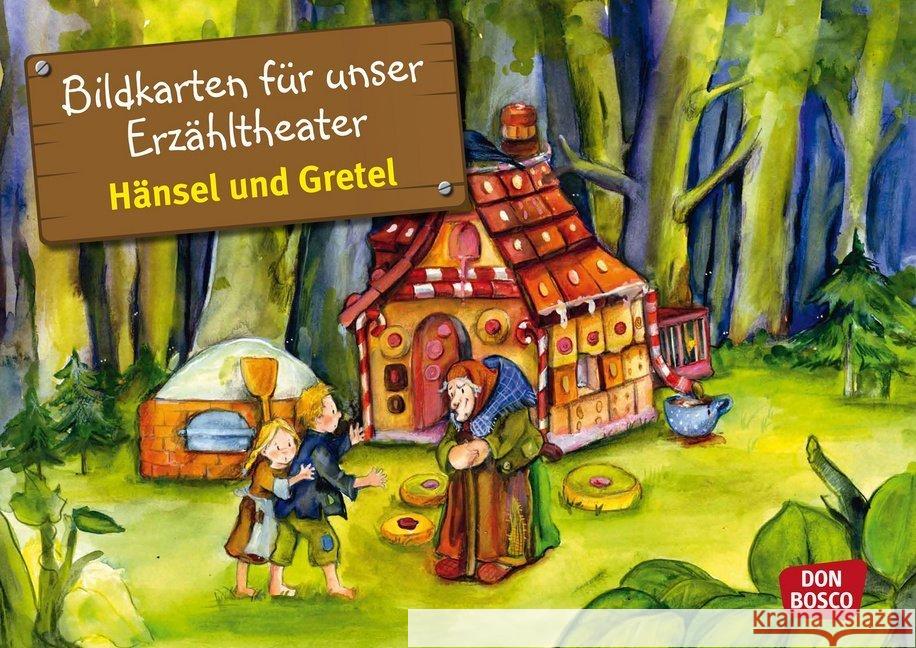 Hänsel und Gretel, Kamishibai Bildkartenset : Entdecken. Erzählen. Begreifen Grimm, Jacob, Grimm, Wilhelm 4260179510502 Don Bosco Medien - książka