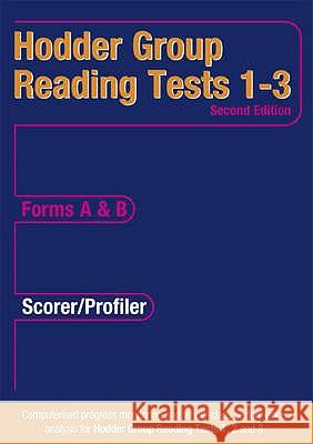 HODDER GROUP READING TESTS SCORER/PROFILER Denis Vincent Mary Crumpler 9780340912720 HODDER EDUCATION - książka