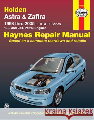 HOLDEN ASTRA & ZAFIRA 98-05  AUSTRALIAN  HAYNES 9781563927713 HAYNES REPAIR MANUAL - książka