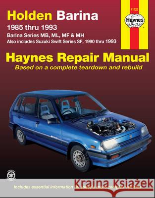 HOLDEN BARINA AUSTRALIAN AUTOMOTIVE REPAIR MANUAL  9781563922787 HAYNES MANUALS INC - książka