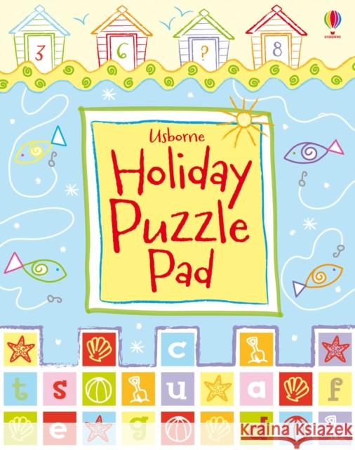 Holiday Puzzle Pad Phillip Clarke 9781409536758 Usborne Publishing Ltd - książka