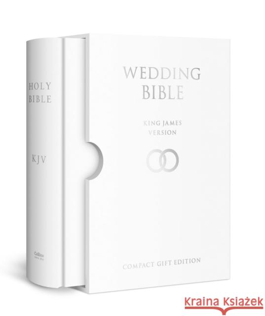 HOLY BIBLE: King James Version (KJV) White Compact Wedding Edition Collins UK 9780008225056  - książka